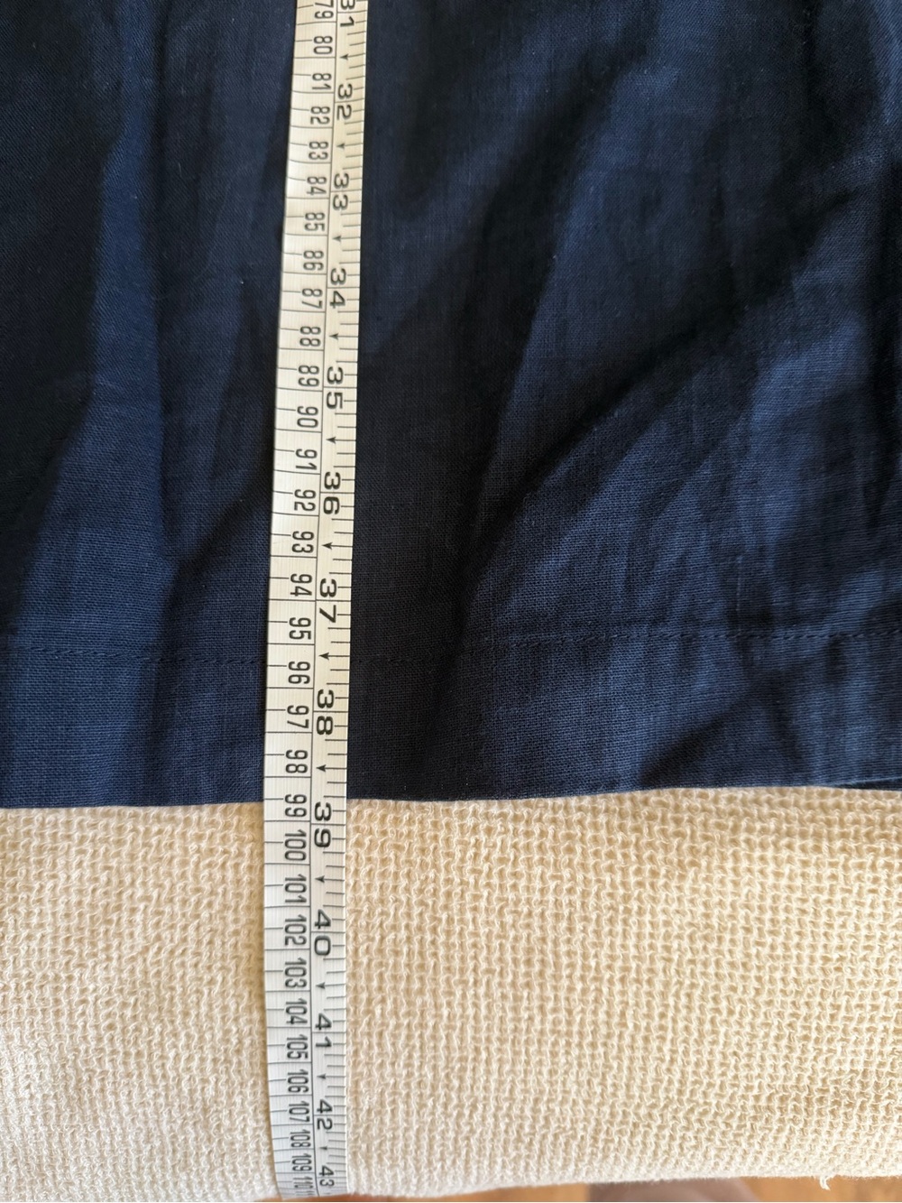 J.McLaughlin 100% Linen Quietluxury V-Neck A-Line Pocket Dress - Navy - Picture 8 of 10
